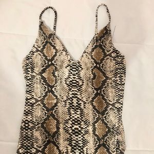 Snake Print Bodysuit